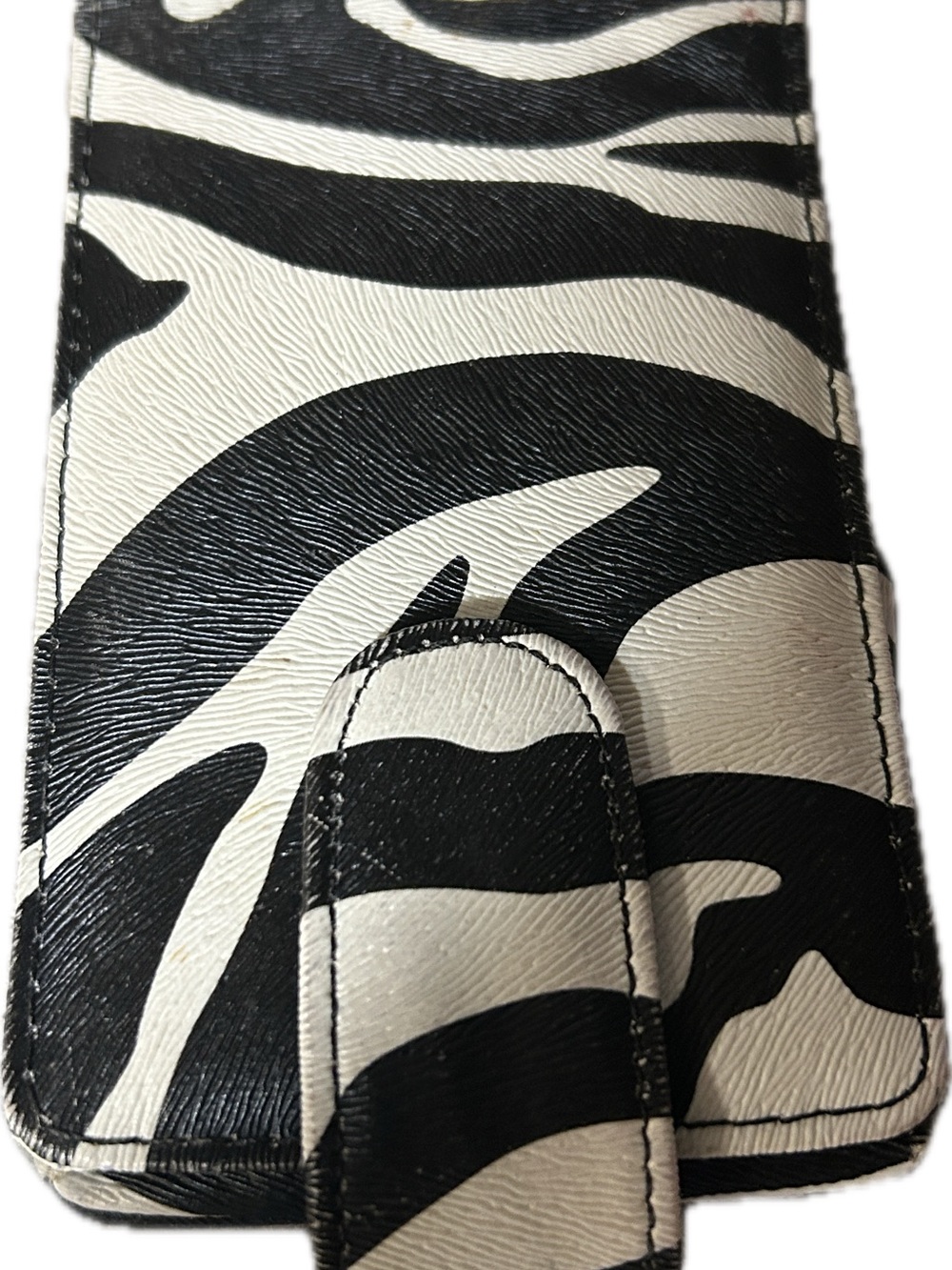 Black & White Zebra Print Lipstick or Chapstick Case - Unbranded